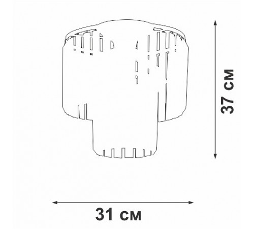 Потолочная люстра Vitaluce V5155-1/4PL V5155