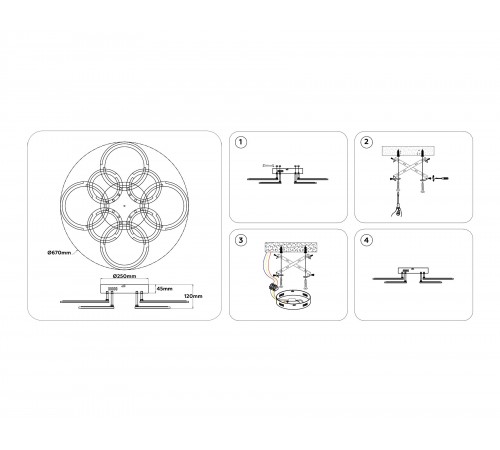 Потолочная люстра Ambrella Light FA8945 FA