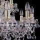 Подвесная люстра Bohemia Ivele Crystal 1411/10+5/240/G/Balls 1411