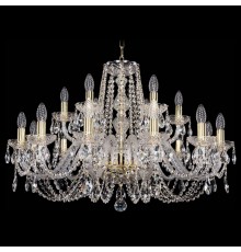 Подвесная люстра Bohemia Ivele Crystal 1402/12+6/300/G 1402