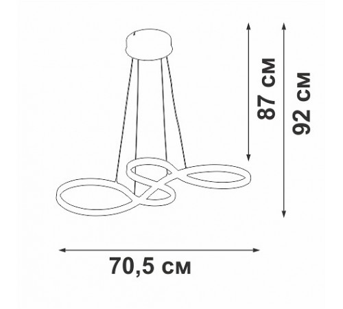 Подвесной светильник Vitaluce V3892-0/1S V3892