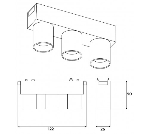 Накладной светильник Ambrella Light GV1503 GV