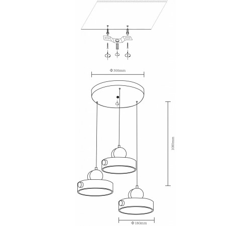 Подвесной светильник Velante 447-006-03 Velante