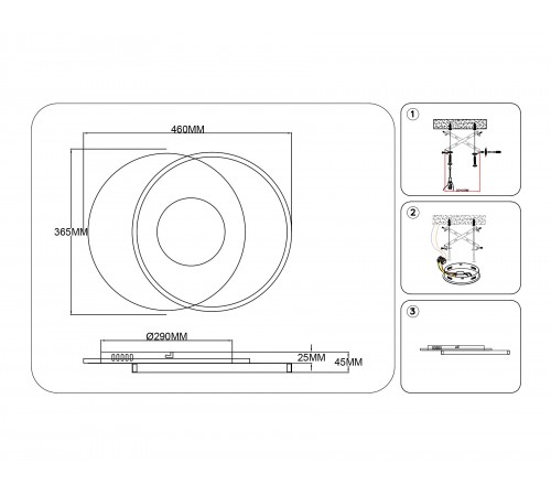 Накладной светильник Ambrella Light FL4789 FL