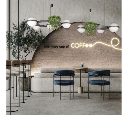 Подвесная люстра Loft it 10121/3 Dark grey Jardin