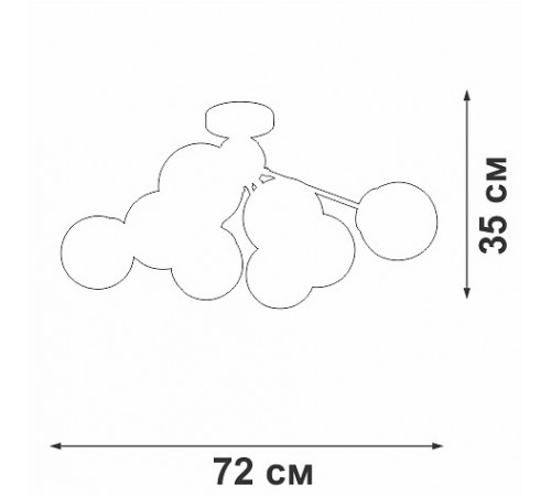 Люстра на штанге Vitaluce V3772-8/8PL V3772