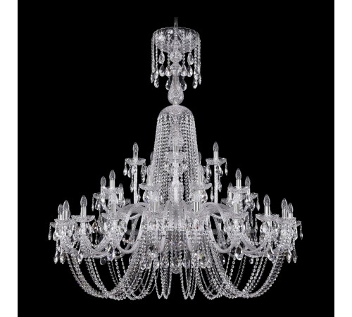 Подвесная люстра Bohemia Ivele Crystal 1402/20+10+5/530/XL-165/Ni 1402