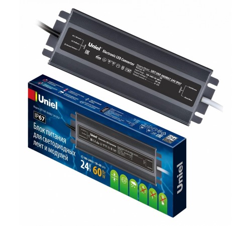 Блок питания с проводом Uniel UL-00009366 UET-VAF