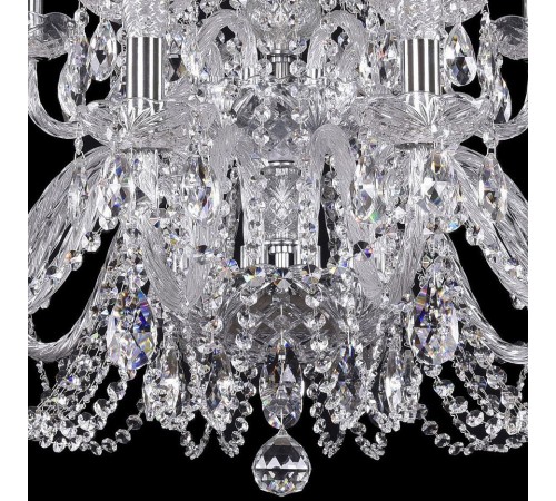 Подвесная люстра Bohemia Ivele Crystal 1402/12+6/300/2d/Ni 1402