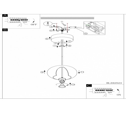 Подвесной светильник Eglo 92523 Pratella