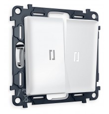 Выключатель двухклавишный с подсветкой без рамки Ambrella Volt MA124015 Quant