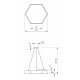 Подвесной светильник Эра Б0050550 Hexagon