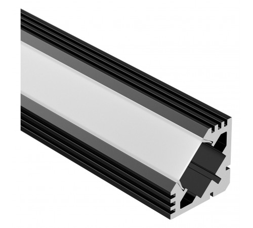 Профиль накладной угловой внутренний Arlight 015033 PDS45-T-2000 ANOD Black
