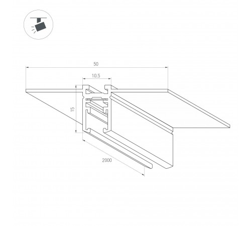 Трек встраиваемый Arlight 043051 MAG-MICROCOSM