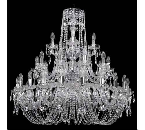 Подвесная люстра Bohemia Ivele Crystal 1402/20+10+5/360/3d/Ni 1402