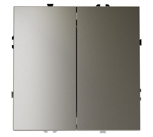 Выключатель проходной двухклавишный без рамки Voltum VLS020304 S70