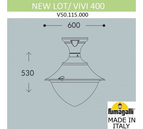 Светильник на штанге Fumagalli V50.115.000.LXH27 Vivi