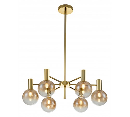 Люстра на штанге Indigo 13015/6R Gold Collana