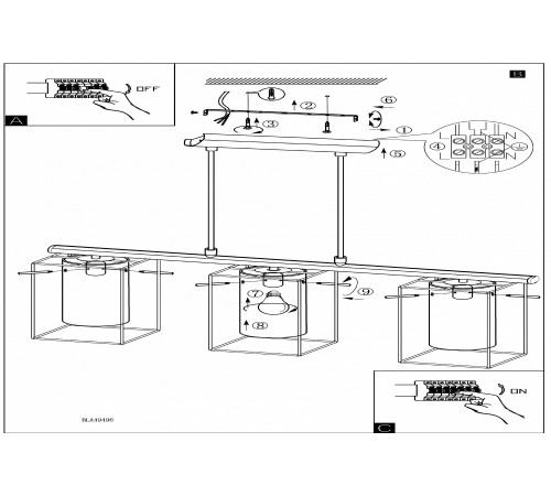 Подвесной светильник Eglo 49496 Loncino