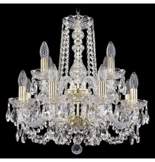 Подвесная люстра Bohemia Ivele Crystal 1402/8+4/160/2d/G 1402
