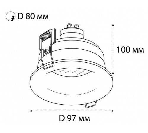 Встраиваемый светильник Italline 163711 white 163711