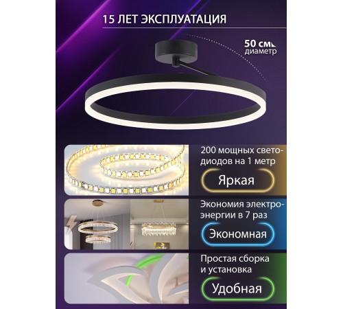 Светильник на штанге Natali Kovaltseva LED LAMPS 81121/2C FINAM