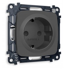 Розетка с заземлением и со шторкой, без рамки Ambrella Volt MO907010 Quant
