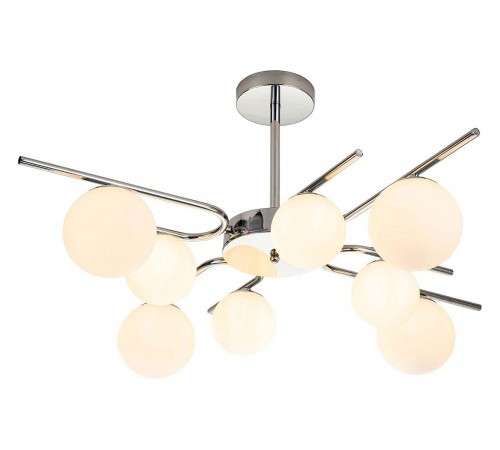 Люстра на штанге Escada 642/8P Silver Sphere