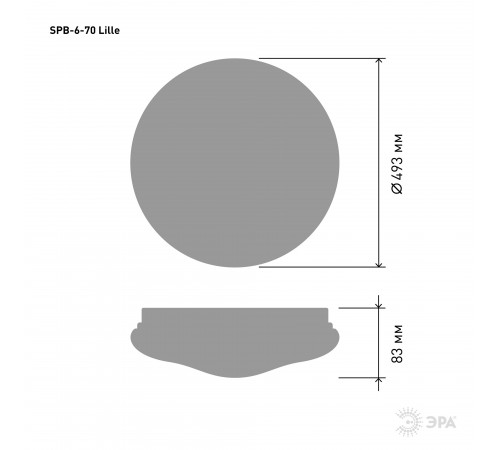 Накладной светильник Эра SPB-6-70 Lille Классик