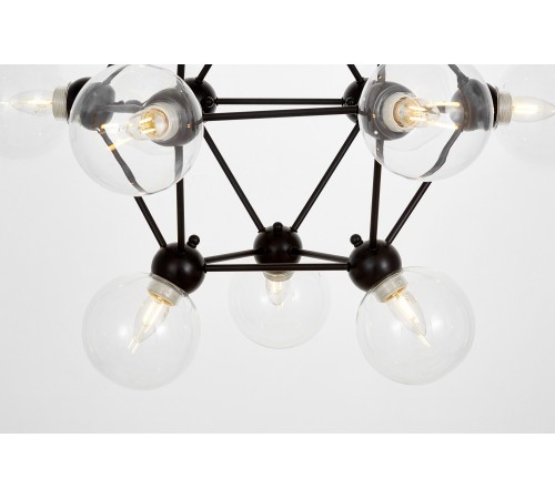 Подвесная люстра LUMINA DECO LDP 160N-12 BK+PR Zodiak