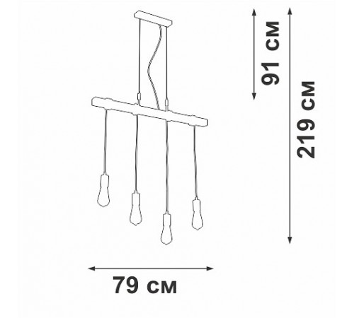 Подвесной светильник Vitaluce V47160-1/4S V47160
