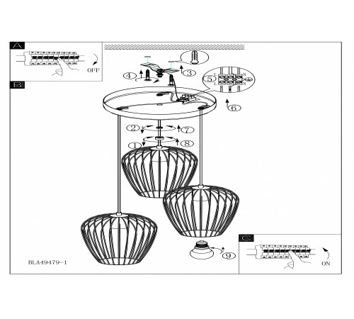 Подвесной светильник Eglo 49479 Newtown