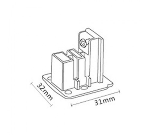 Заглушка для трека Italline WSO 35B black WSO