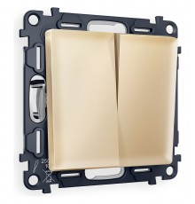 Выключатель двухклавишный без рамки Ambrella Volt MA603010 Quant