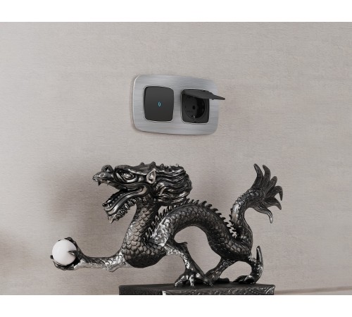 Рамка на 1 пост Ambrella Volt OF580101 Radian Металл