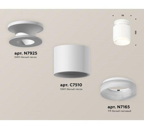 Накладной светильник Ambrella Light XS7510044 XS