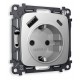 Розетка с заземлением и 2хUSB type A и C, без рамки Ambrella Volt MO410010 Quant