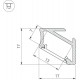 Профиль накладной угловой внутренний Arlight 026694(1) ALM