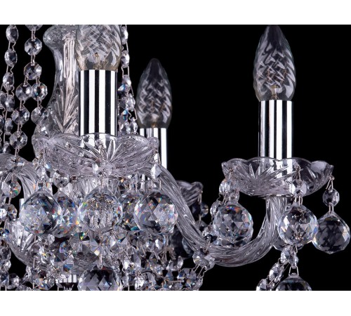 Подвесная люстра Bohemia Ivele Crystal 1402/5/141/Ni/Balls 1402