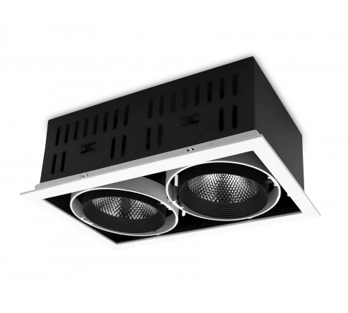 Встраиваемый светильник Ambrella Light T812 BK/CH 2*12W 4200K T