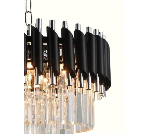 Подвесная люстра Natali Kovaltseva DARIAN 76017/5C CHROME BLACK Darian