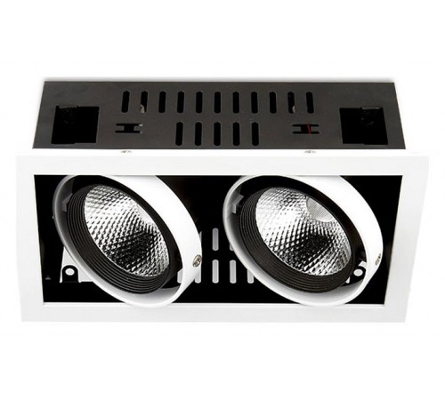 Встраиваемый светильник Ambrella Light T812 BK/CH 2*12W 4200K T