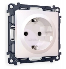 Розетка с заземлением и со шторкой, без рамки Ambrella Volt MA207010 Quant