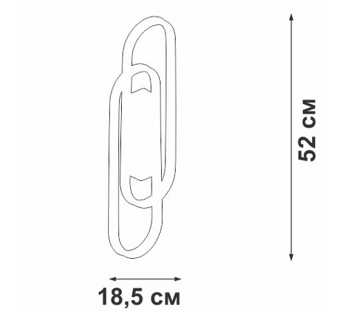 Накладной светильник Vitaluce V3042-0/2A V3042