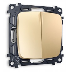 Выключатель проходной двухклавишный без рамки Ambrella Volt MO603020 Quant