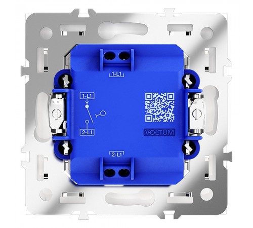 Выключатель одноклавишный без рамки Voltum VLS010103 S70