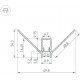 Профиль встраиваемый угловой внешний Arlight 043162 ARH-DECORE