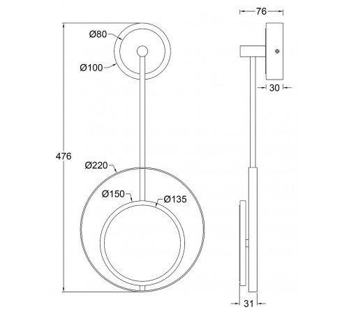 Бра Escada 10206/SG LED Gold Hypnosis
