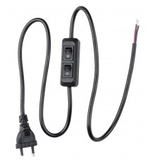 Сетевой провод с выключателем Uniel UL-00007465 UCX-C90/02A-100 BLACK