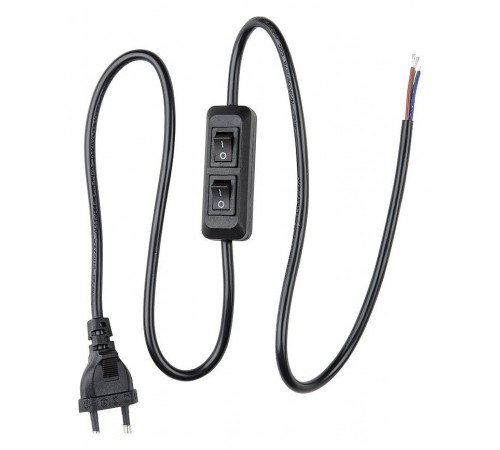 Сетевой провод с выключателем Uniel UL-00007465 UCX-C90/02A-100 BLACK